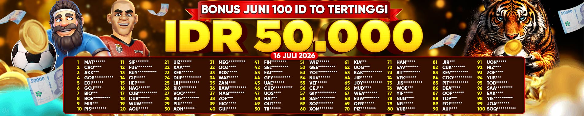 BONUS JUNI
